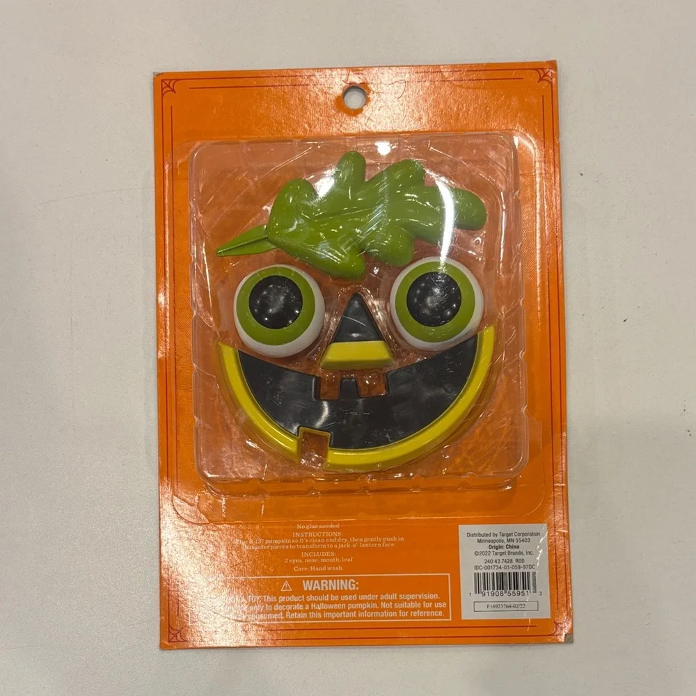 Inflatable Orange Pumpkin Stack with Owl Decorating Kit